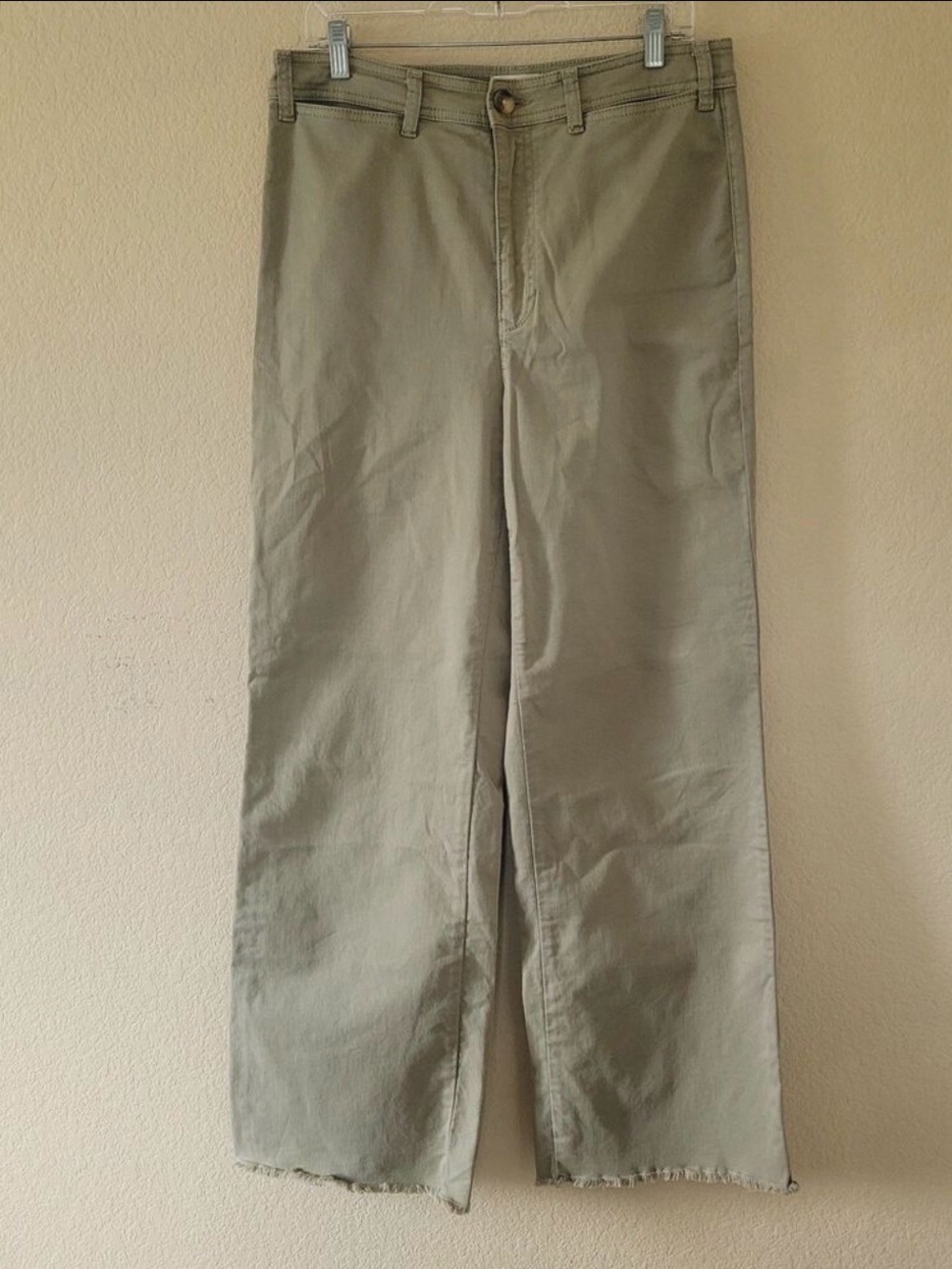 Marine Layer Wide Leg Pants in Olive